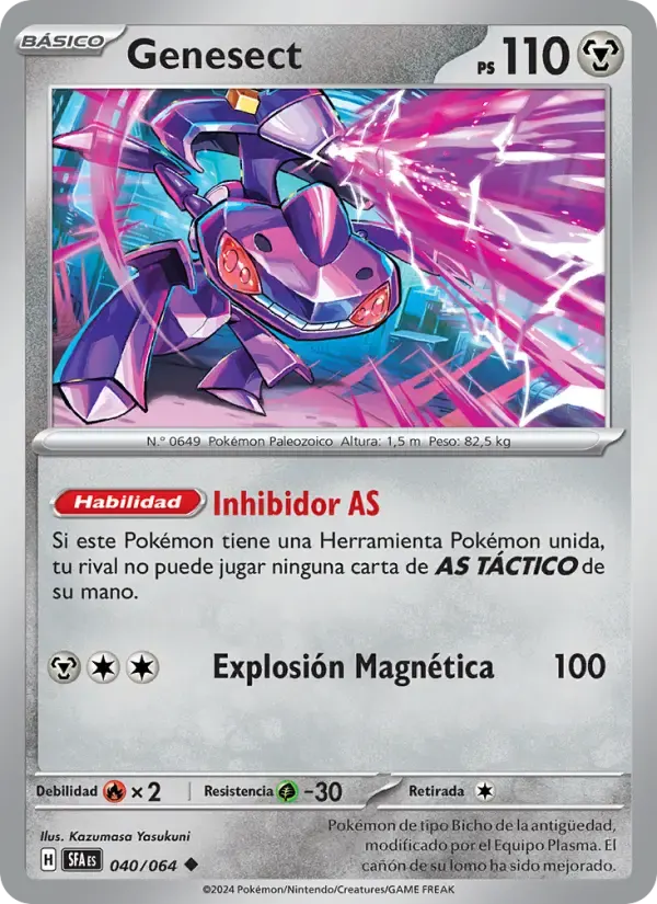 Genesect — Fabula Sombría 40 Spanish Pokémon card