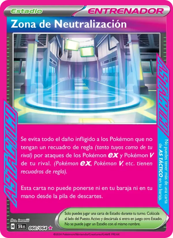 Zona de Neutralización — Fabula Sombría 60 Spanish Pokémon card