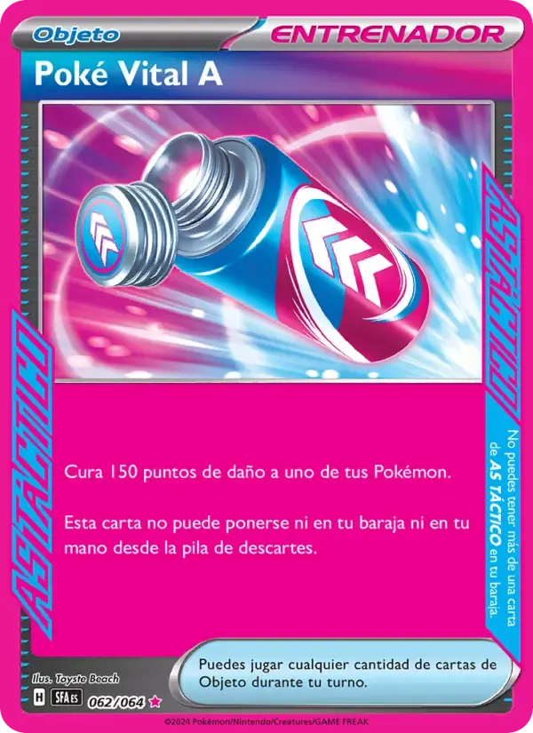 Poké Vital A — Fabula Sombría 62 Spanish Pokémon card