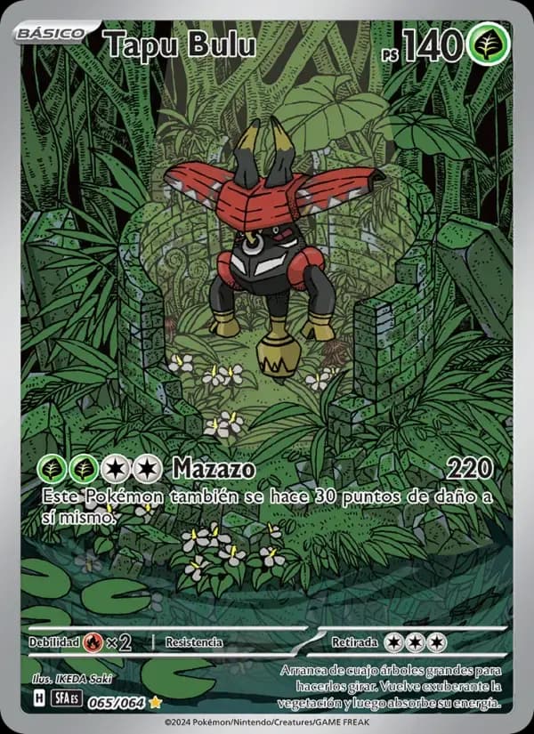 Tapu Bulu — Fabula Sombría 65 Spanish Pokémon card