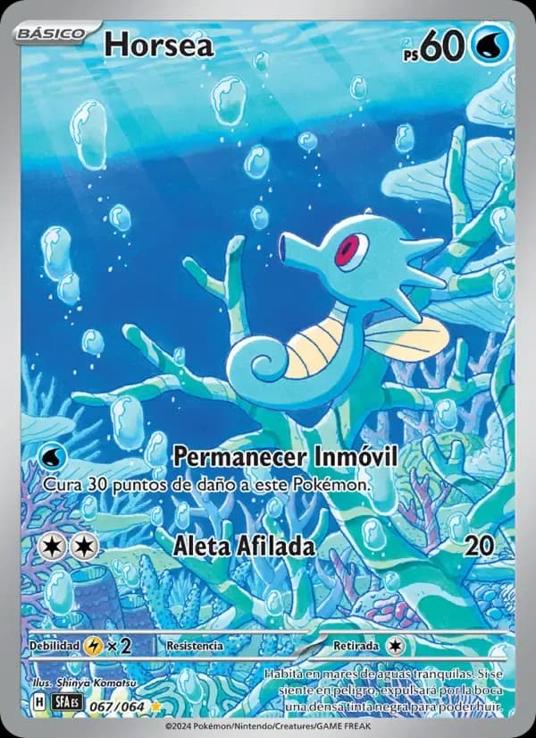 Horsea — Fabula Sombría 67 Spanish Pokémon card