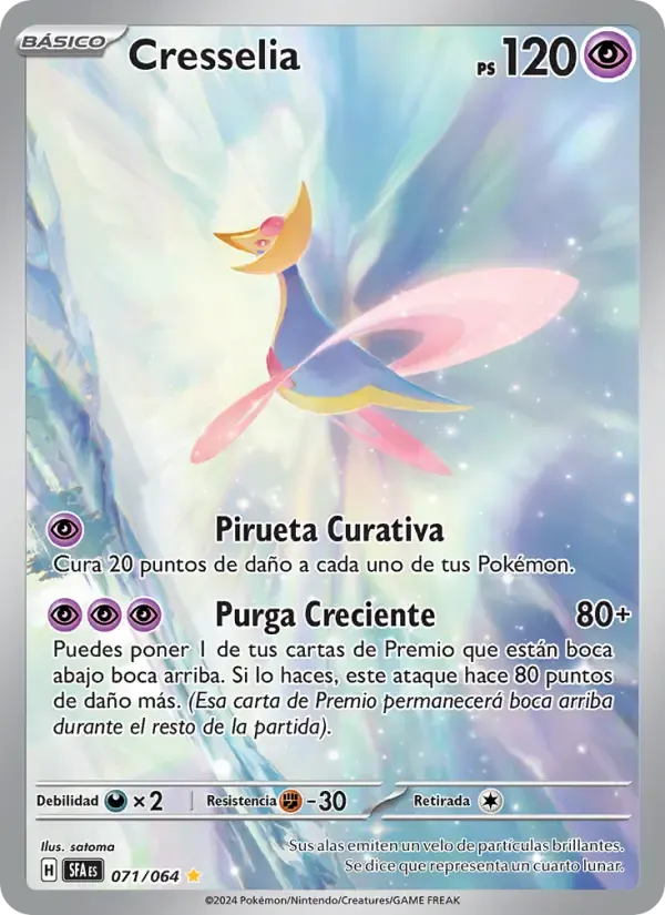 Cresselia — Fabula Sombría 71 Spanish Pokémon card