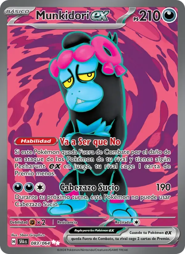 Munkidori ex — Fabula Sombría 83 Spanish Pokémon card