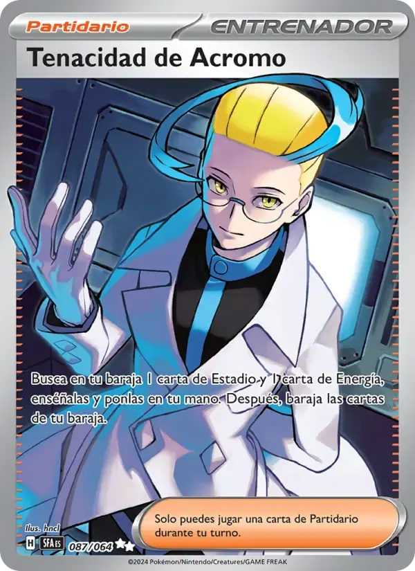Tenacidad de Acromo — Fabula Sombría 87 Spanish Pokémon card