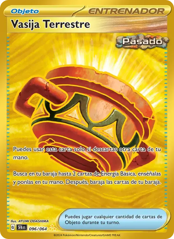 Vasija Terrestre — Fabula Sombría 96 Spanish Pokémon card