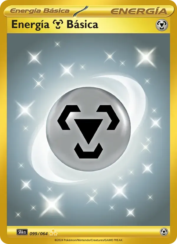 Energía Metal Básica — Fabula Sombría 99 Spanish Pokémon card