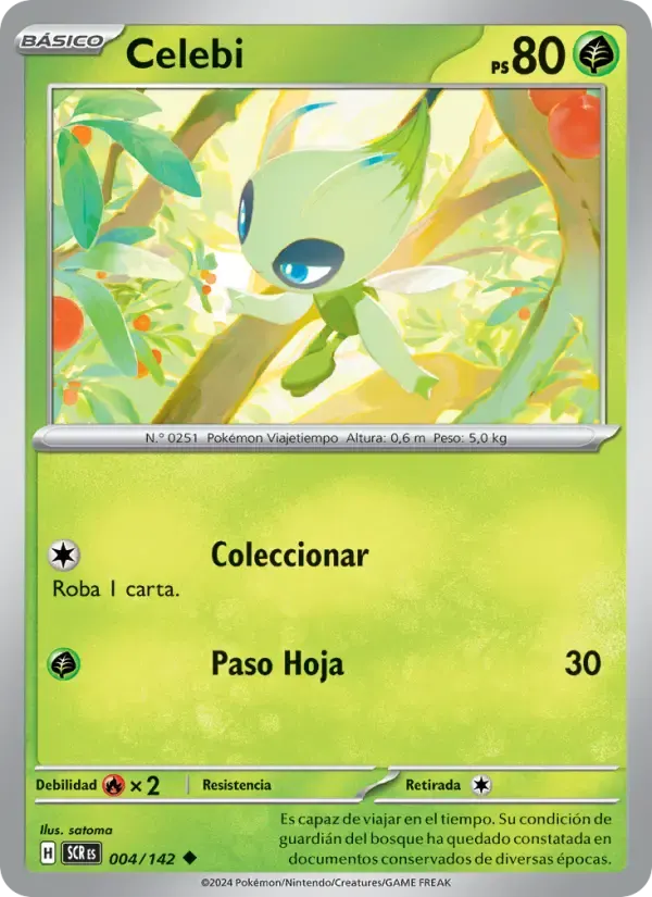 Celebi — Corona Astral 4 Spanish Pokémon card