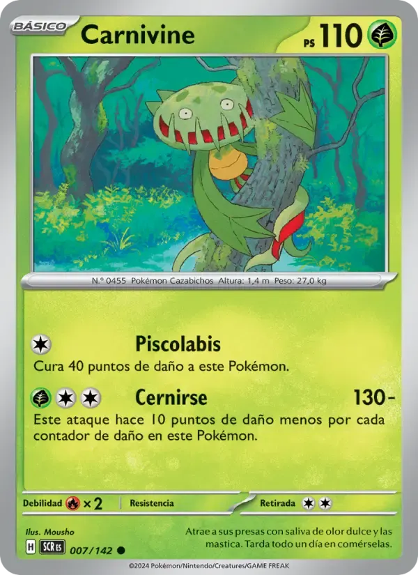 Carnivine — Corona Astral 7 Spanish Pokémon card