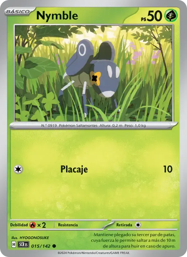 Nymble — Corona Astral 15 Spanish Pokémon card