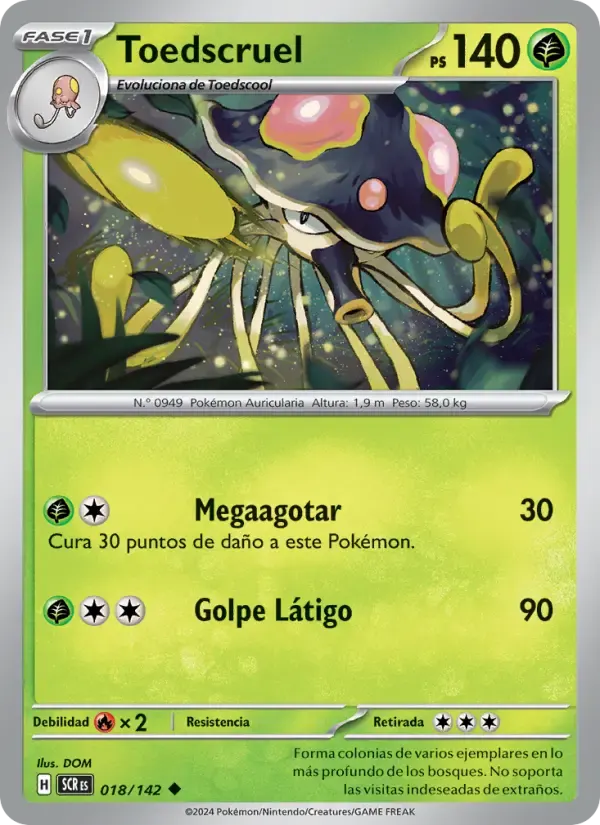 Toedscruel — Corona Astral 18 Spanish Pokémon card