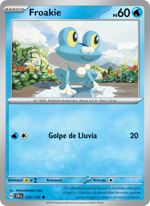 Froakie — Corona Astral 39 Spanish Pokémon card
