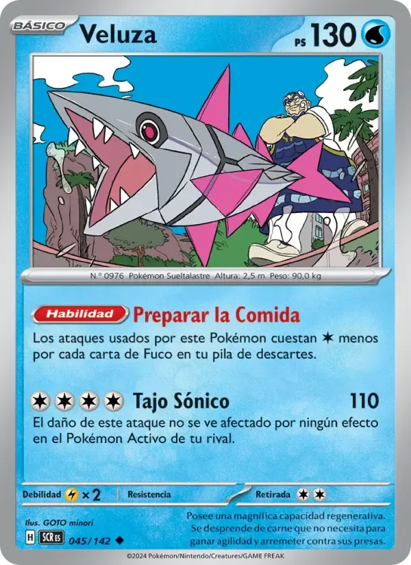 Veluza — Corona Astral 45 Spanish Pokémon card