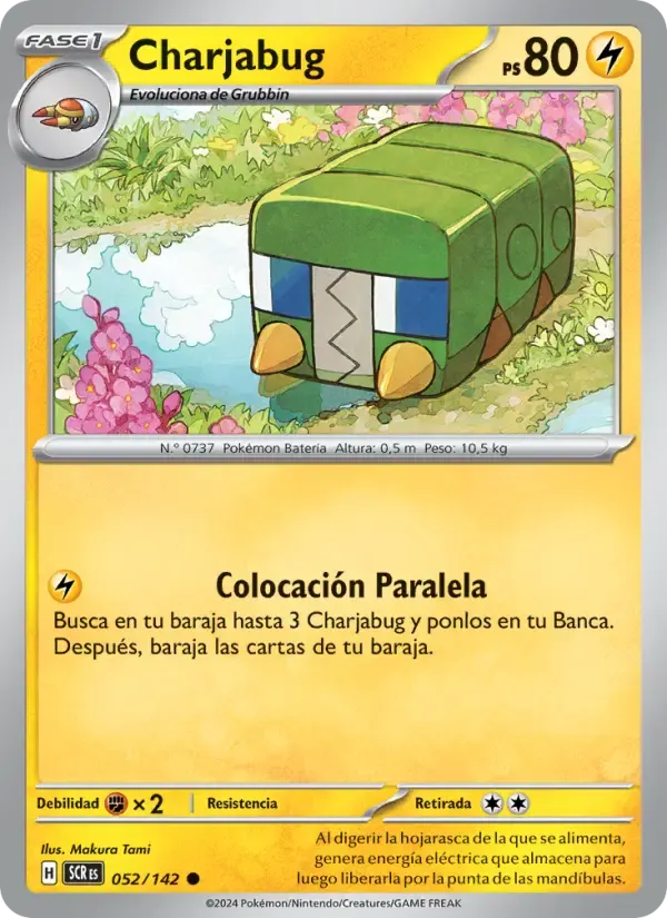 Charjabug — Corona Astral 52 Spanish Pokémon card