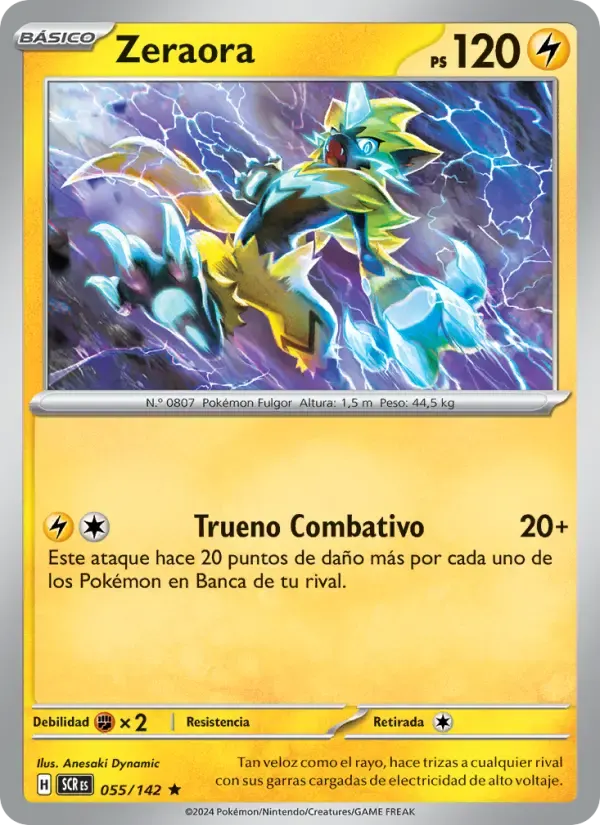 Zeraora — Corona Astral 55 Spanish Pokémon card