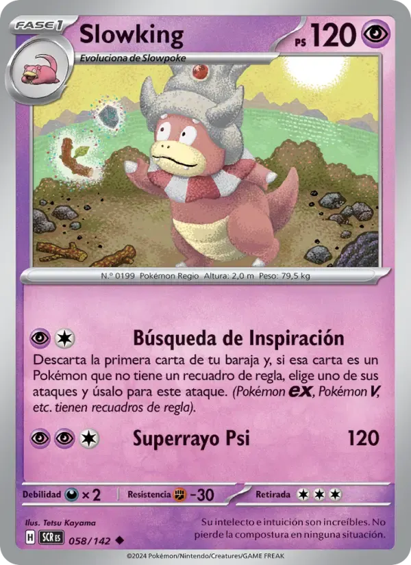 Slowking — Corona Astral 58 Spanish Pokémon card