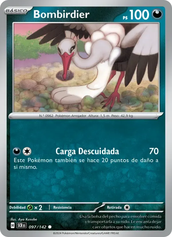 Bombirdier — Corona Astral 97 Spanish Pokémon card