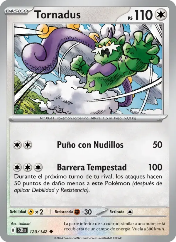Tornadus — Corona Astral 120 Spanish Pokémon card
