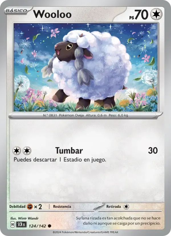 Wooloo — Corona Astral 124 Spanish Pokémon card