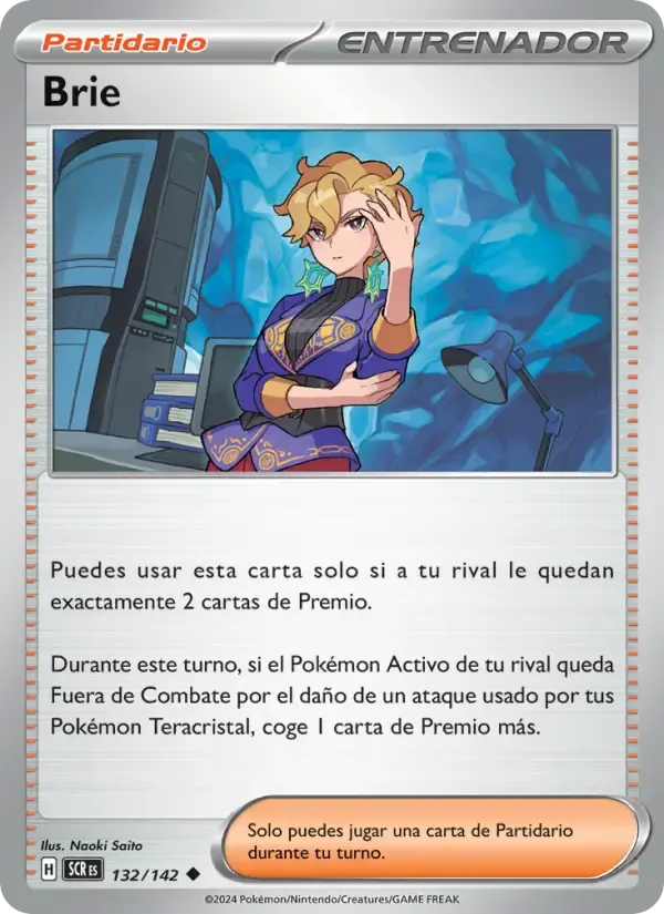 Brie — Corona Astral 132 Spanish Pokémon card