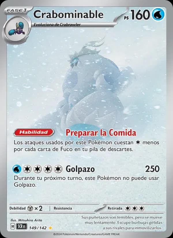 Crabominable — Corona Astral 149 Spanish Pokémon card