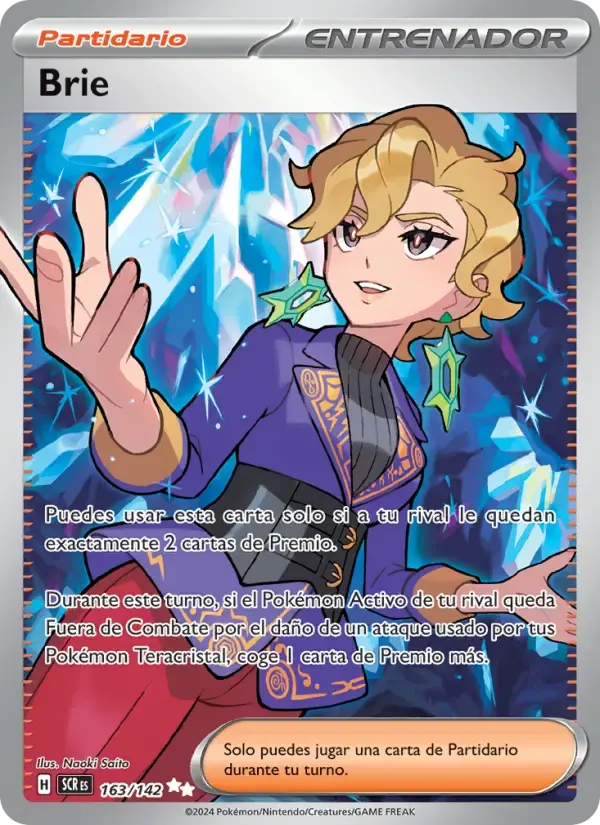 Brie — Corona Astral 163 Spanish Pokémon card