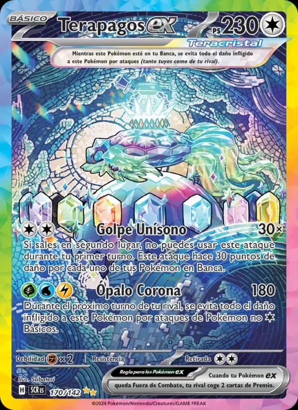 Terapagos ex — Corona Astral 170 Spanish Pokémon card