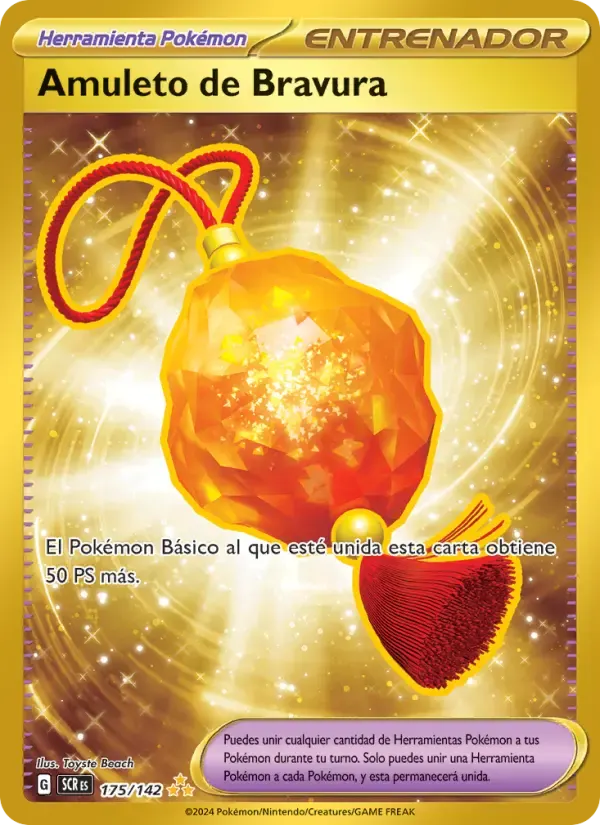 Amuleto de Bravura — Corona Astral 175 Spanish Pokémon card