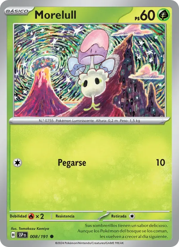 Morelull — Chispas Fulgurantes 8 Spanish Pokémon card