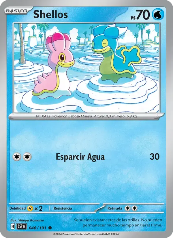 Shellos — Chispas Fulgurantes 46 Spanish Pokémon card