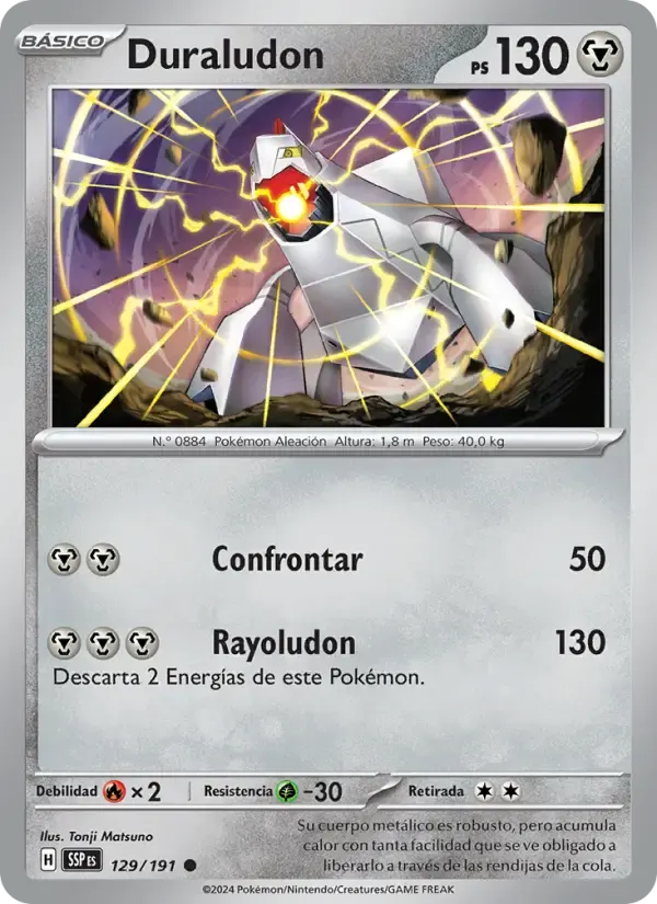 Duraludon — Chispas Fulgurantes 129 Spanish Pokémon card