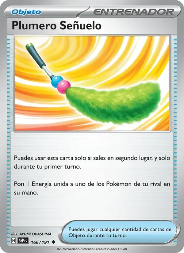 Plumero Señuelo — Chispas Fulgurantes 166 Spanish Pokémon card