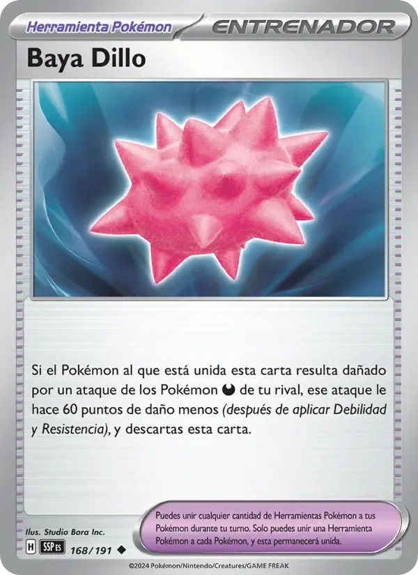 Baya Dillo — Chispas Fulgurantes 168 Spanish Pokémon card