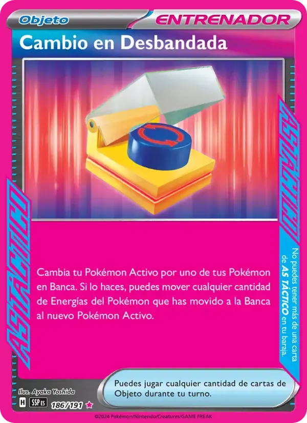 Cambio en Desbandada — Chispas Fulgurantes 186 Spanish Pokémon card