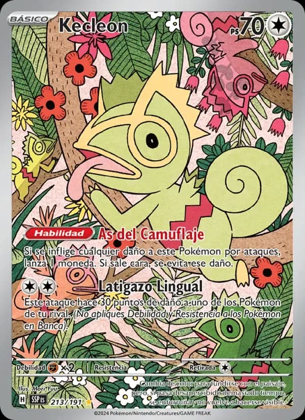 Kecleon — Chispas Fulgurantes 213 Spanish Pokémon card