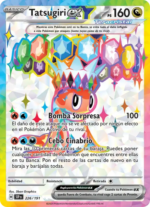 Tatsugiri ex — Chispas Fulgurantes 226 Spanish Pokémon card