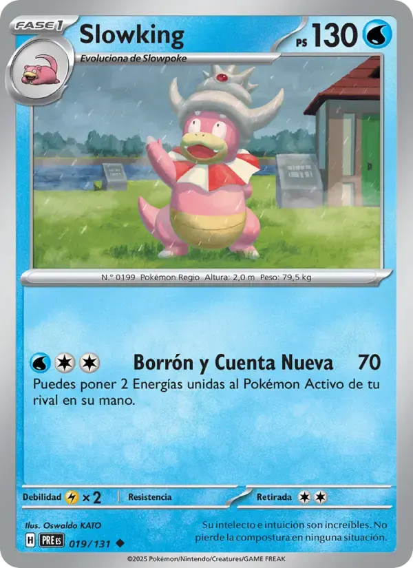 Slowking — Evoluciones Prismáticas 19 Spanish Pokémon card