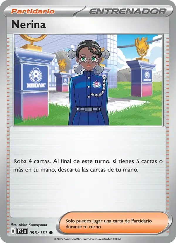 Nerina — Evoluciones Prismáticas 93 Spanish Pokémon card