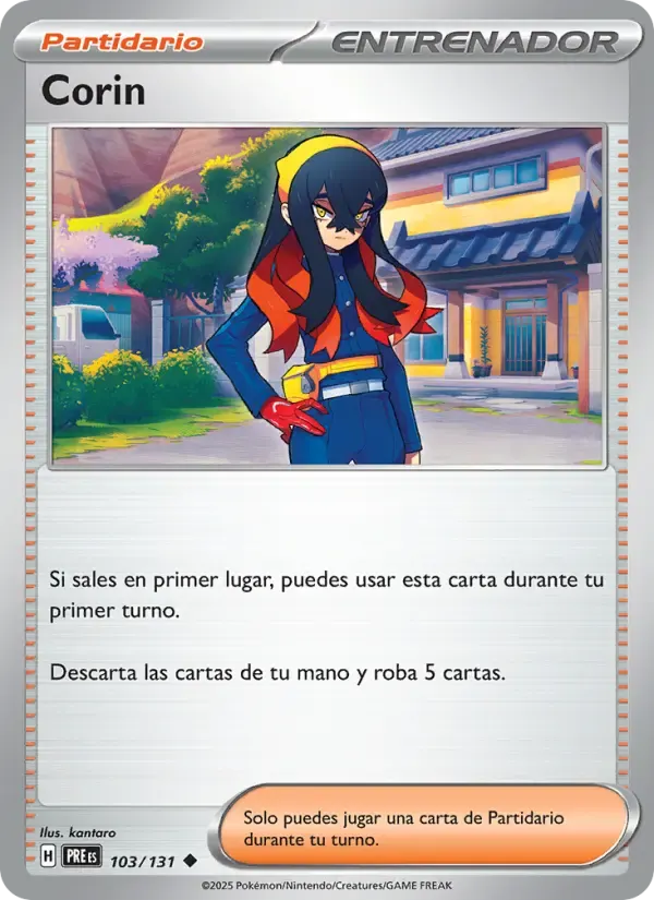 Corin — Evoluciones Prismáticas 103 Spanish Pokémon card