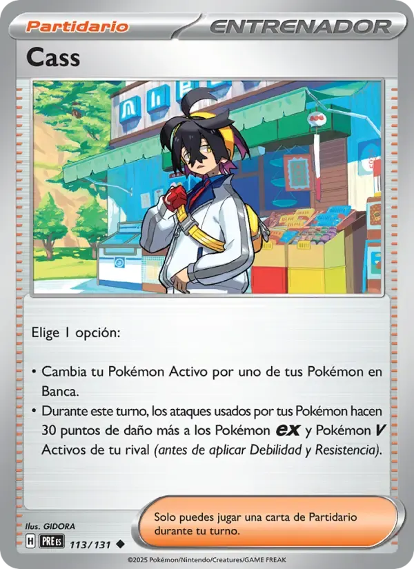Cass — Evoluciones Prismáticas 113 Spanish Pokémon card