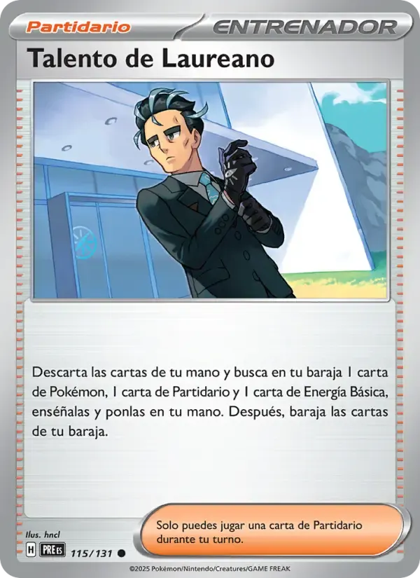 Talento de Laureano — Evoluciones Prismáticas 115 Spanish Pokémon card