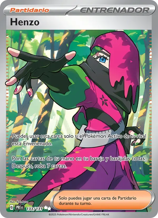 Henzo — Evoluciones Prismáticas 133 Spanish Pokémon card