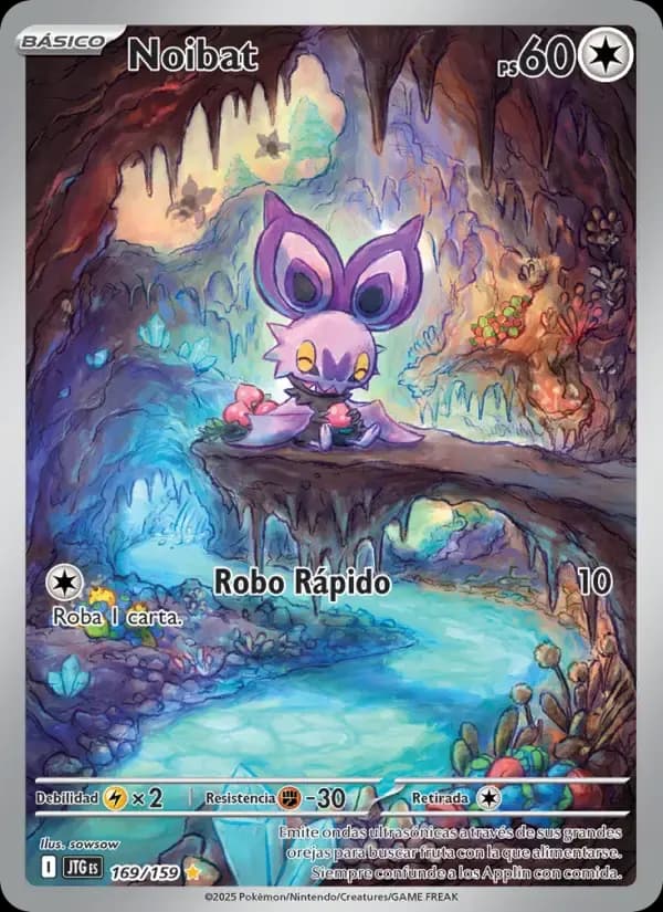 Noibat — Juntos de Aventuras 169 Spanish Pokémon card