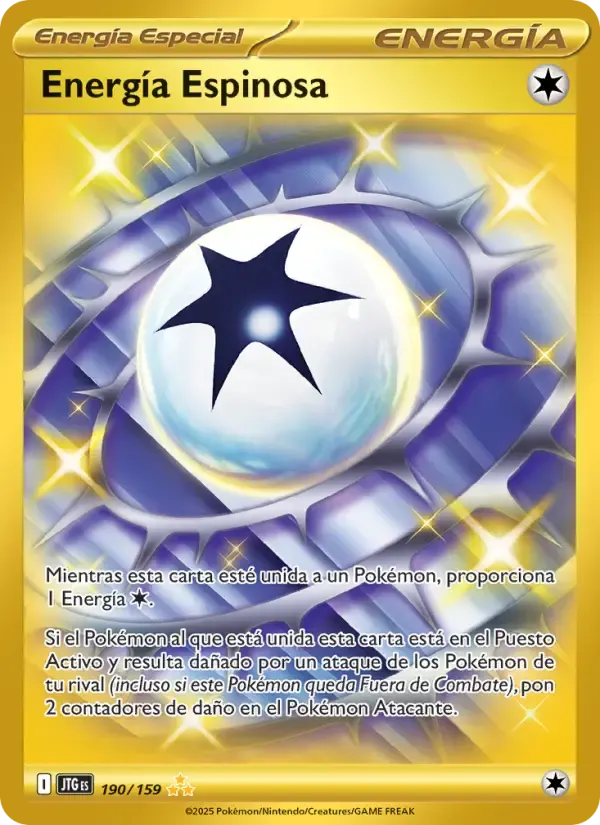 Energía Espinosa — Juntos de Aventuras 190 Spanish Pokémon card