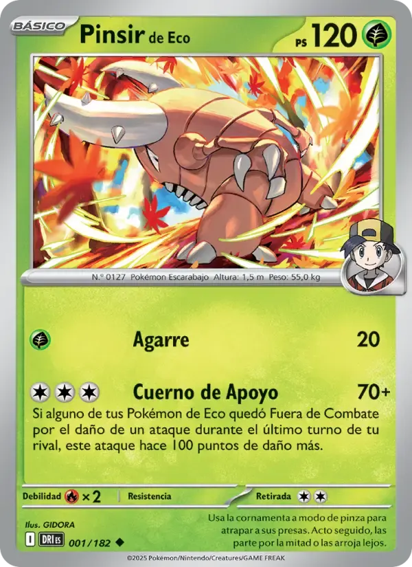 Pinsir de Eco — Rivales Predestinados 1 Spanish Pokémon card