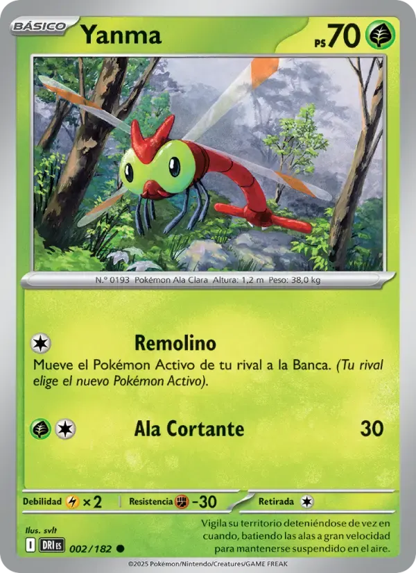 Yanma — Rivales Predestinados 2 Spanish Pokémon card