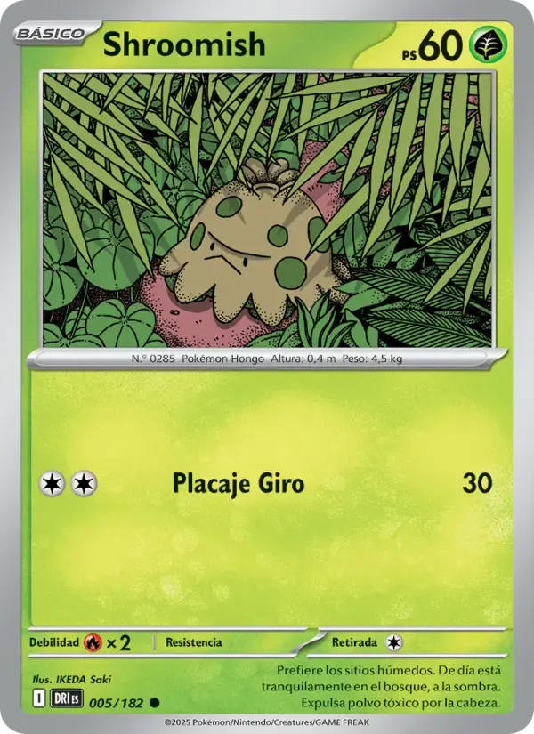 Shroomish — Rivales Predestinados 5 Spanish Pokémon card