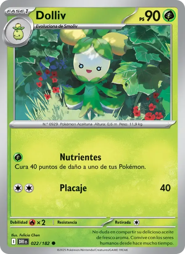 Dolliv — Rivales Predestinados 22 Spanish Pokémon card