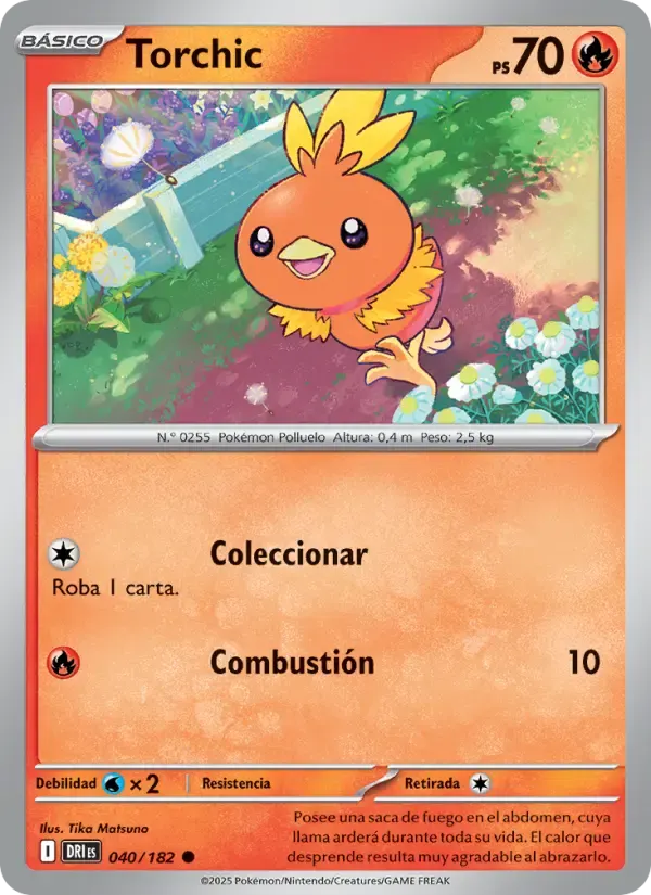 Torchic — Rivales Predestinados 40 Spanish Pokémon card