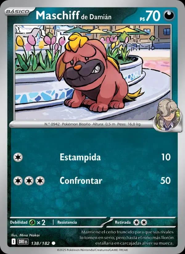 Maschiff de Damián — Rivales Predestinados 138 Spanish Pokémon card