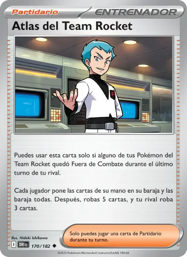 Atlas del Team Rocket — Rivales Predestinados 170 Spanish Pokémon card